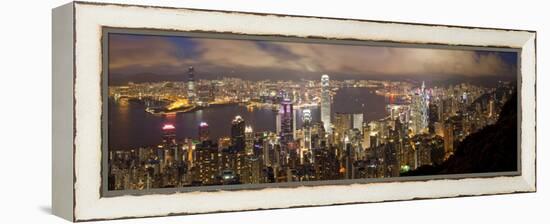Hong Kong, View from Victoria Peak, China-Gavin Hellier-Framed Premier Image Canvas