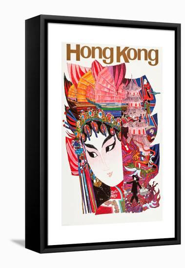 Hong Kong-David Klein-Framed Stretched Canvas