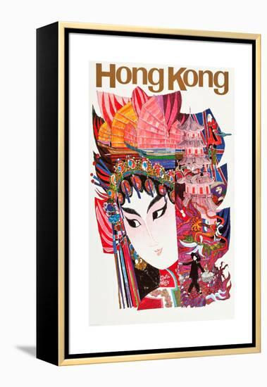 Hong Kong-David Klein-Framed Stretched Canvas