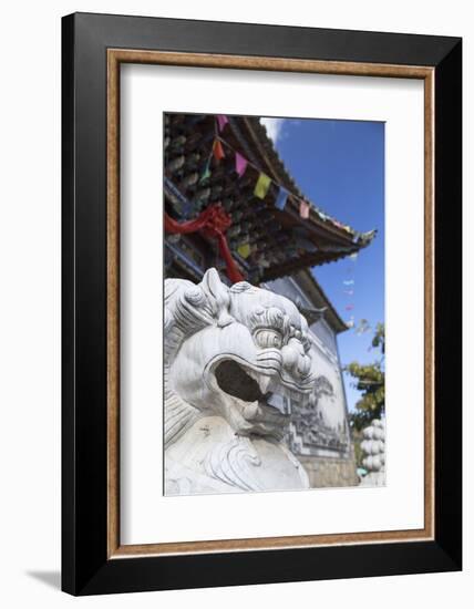 Hong Shan Temple, Shuanglang, Erhai Lake, Yunnan, China, Asia-Ian Trower-Framed Photographic Print