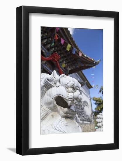 Hong Shan Temple, Shuanglang, Erhai Lake, Yunnan, China, Asia-Ian Trower-Framed Photographic Print