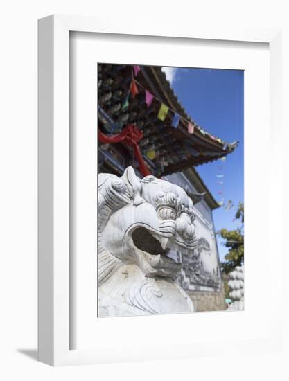 Hong Shan Temple, Shuanglang, Erhai Lake, Yunnan, China, Asia-Ian Trower-Framed Photographic Print