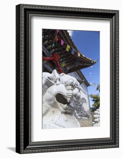 Hong Shan Temple, Shuanglang, Erhai Lake, Yunnan, China, Asia-Ian Trower-Framed Photographic Print