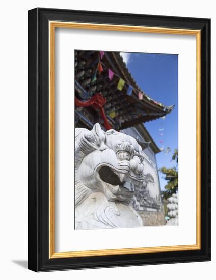 Hong Shan Temple, Shuanglang, Erhai Lake, Yunnan, China, Asia-Ian Trower-Framed Photographic Print