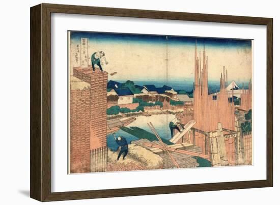 Honjo Tatekawa-Katsushika Hokusai-Framed Giclee Print
