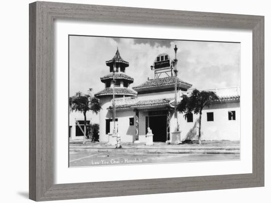 Honolulu, Hawaii - Lau Yee Chai Building-Lantern Press-Framed Art Print