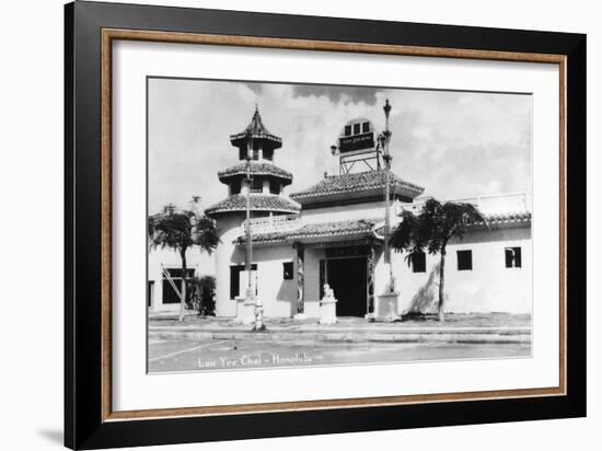 Honolulu, Hawaii - Lau Yee Chai Building-Lantern Press-Framed Art Print