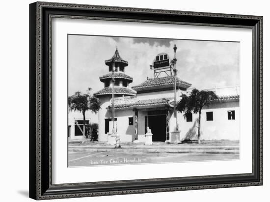 Honolulu, Hawaii - Lau Yee Chai Building-Lantern Press-Framed Art Print