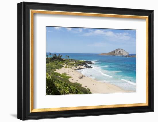 Honolulu, Hawaii, Oahu. Cove at Makapu'u Lookout.-Bill Bachmann-Framed Photographic Print