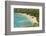 Honolulu, Hawaii, Oahu. Reef at Hanauma Bay coral from above snorkelers beach-Bill Bachmann-Framed Photographic Print