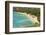 Honolulu, Hawaii, Oahu. Reef at Hanauma Bay coral from above snorkelers beach-Bill Bachmann-Framed Photographic Print