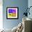 Honolulu Pop Art Map 1-NaxArt-Framed Premium Giclee Print displayed on a wall