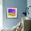 Honolulu Pop Art Map 1-NaxArt-Framed Premium Giclee Print displayed on a wall