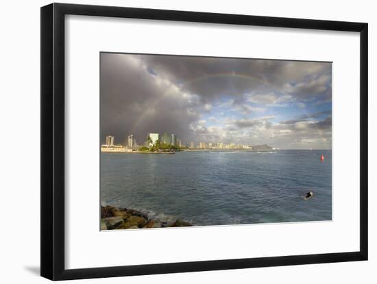 Honolulu Rainbow-Matias Jason-Framed Photographic Print