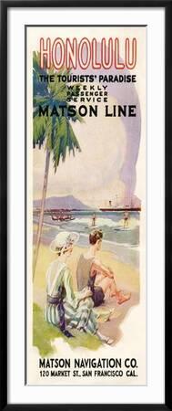 Enseigne Hawaïenne Vintage En étain – Aloha D'Hawaï, 8x12 Pouces, Par Kerne Erickson