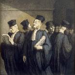 Avant l'Audience-Honor‚ Daumier-Giclee Print