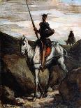 Don Quixote in the Mountains-Honor‚ Daumier-Giclee Print