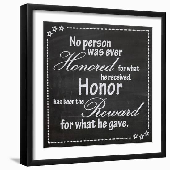 Honor-Lauren Gibbons-Framed Premium Giclee Print