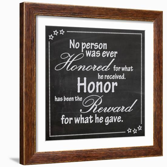 Honor-Lauren Gibbons-Framed Art Print