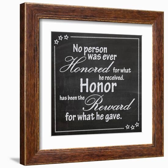 Honor-Lauren Gibbons-Framed Art Print