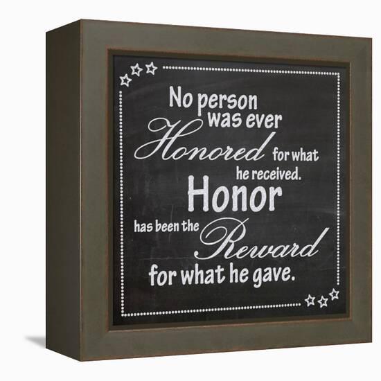 Honor-Lauren Gibbons-Framed Stretched Canvas