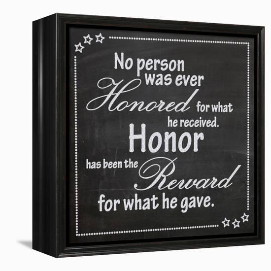 Honor-Lauren Gibbons-Framed Stretched Canvas