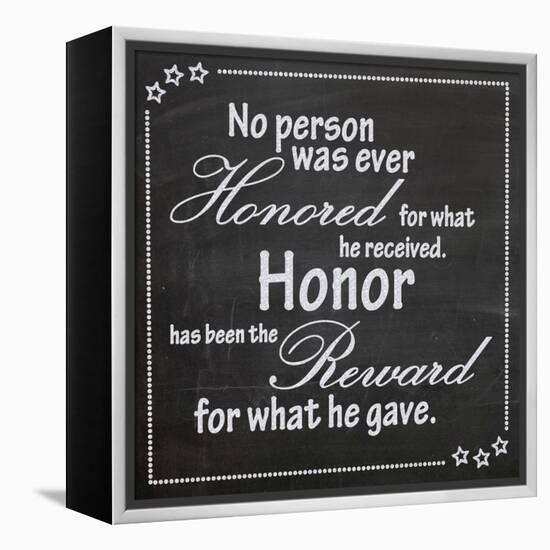 Honor-Lauren Gibbons-Framed Stretched Canvas