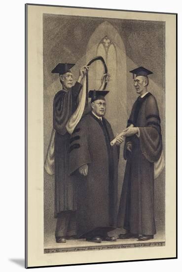 Honorary Degree-Grant Wood-Mounted Giclee Print