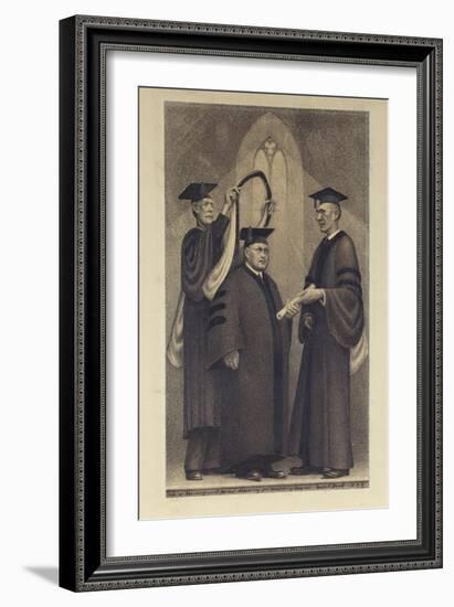 Honorary Degree-Grant Wood-Framed Giclee Print