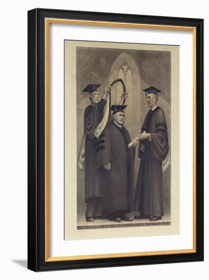 Honorary Degree-Grant Wood-Framed Giclee Print