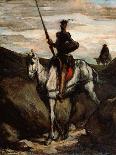 Don Quixote and Sancho Pansa-Honoré Daumier-Framed Giclee Print