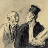 Two Lawyers Shake Hands, C. 1840-60-Honore Daumier-Art Print