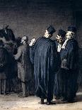 Socrates Visiting Aspasia-Honore Daumier-Giclee Print