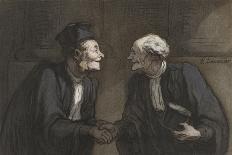 The Lawyers, 1870-75-Honore Daumier-Giclee Print