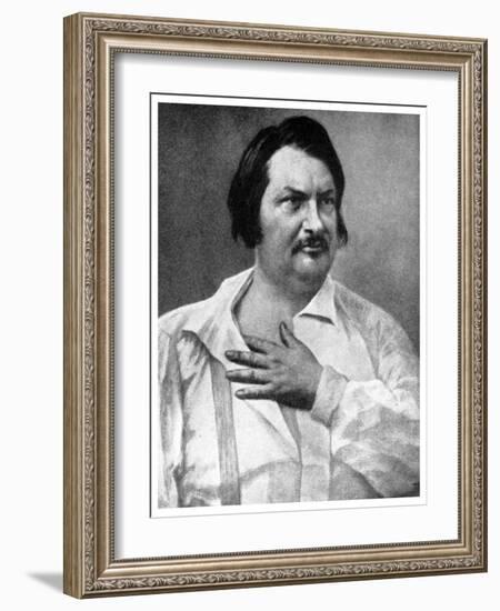 Honore De Balzac, French Novelist, 19th Century-Felix Nadar-Framed Giclee Print