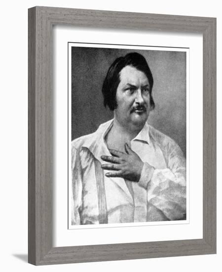 Honore De Balzac, French Novelist, 19th Century-Felix Nadar-Framed Giclee Print