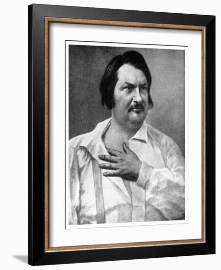 Honore De Balzac, French Novelist, 19th Century-Felix Nadar-Framed Giclee Print