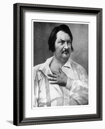 Honore De Balzac, French Novelist, 19th Century-Felix Nadar-Framed Giclee Print