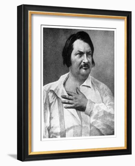 Honore De Balzac, French Novelist, 19th Century-Felix Nadar-Framed Giclee Print