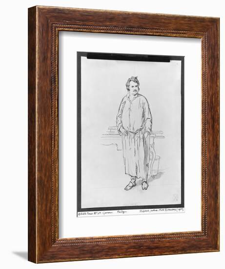 Honore de Balzac-Paul Gavarni-Framed Giclee Print