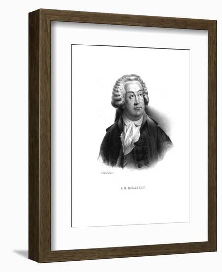 Honore-Gabriel de Riquetti, comte de Mirabeau, (c1820s)-Unknown-Framed Giclee Print