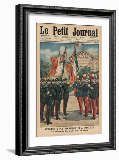 Honour to Polytechnique and Saint-Cyr, Front Cover Illustration from 'Le Petit Journal',…-French School-Framed Giclee Print