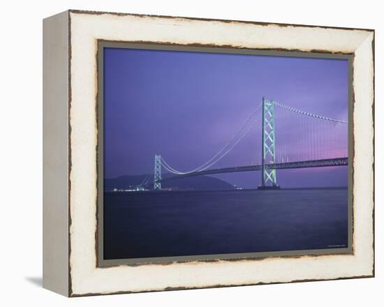 Honshu-Shikoku Bridge, Nr. Kobe, Japan-Demetrio Carrasco-Framed Premier Image Canvas