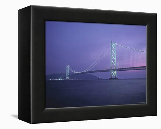 Honshu-Shikoku Bridge, Nr. Kobe, Japan-Demetrio Carrasco-Framed Premier Image Canvas