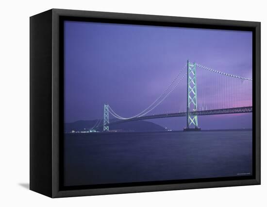 Honshu-Shikoku Bridge, Nr. Kobe, Japan-Demetrio Carrasco-Framed Premier Image Canvas