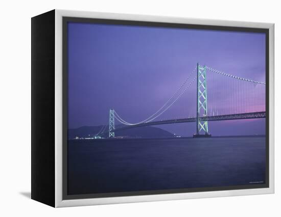 Honshu-Shikoku Bridge, Nr. Kobe, Japan-Demetrio Carrasco-Framed Premier Image Canvas