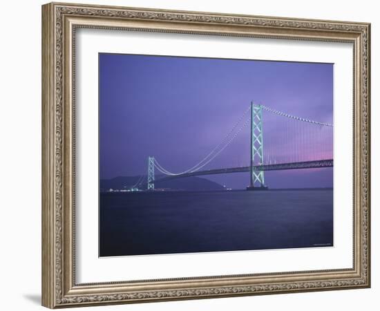 Honshu-Shikoku Bridge, Nr. Kobe, Japan-Demetrio Carrasco-Framed Photographic Print