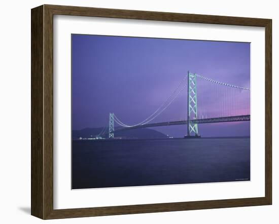 Honshu-Shikoku Bridge, Nr. Kobe, Japan-Demetrio Carrasco-Framed Photographic Print