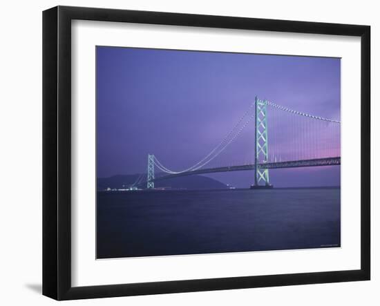 Honshu-Shikoku Bridge, Nr. Kobe, Japan-Demetrio Carrasco-Framed Photographic Print