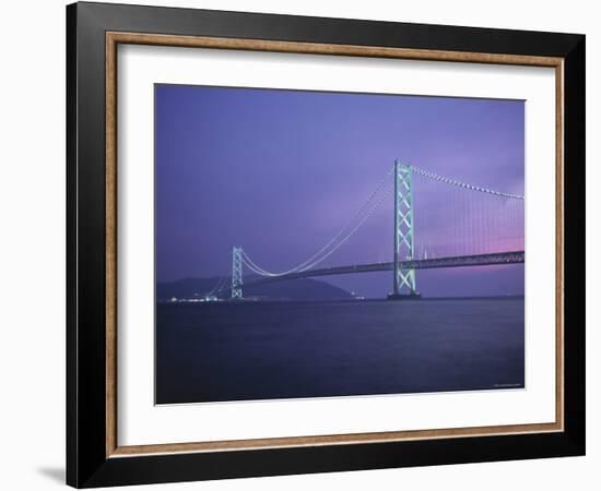 Honshu-Shikoku Bridge, Nr. Kobe, Japan-Demetrio Carrasco-Framed Photographic Print